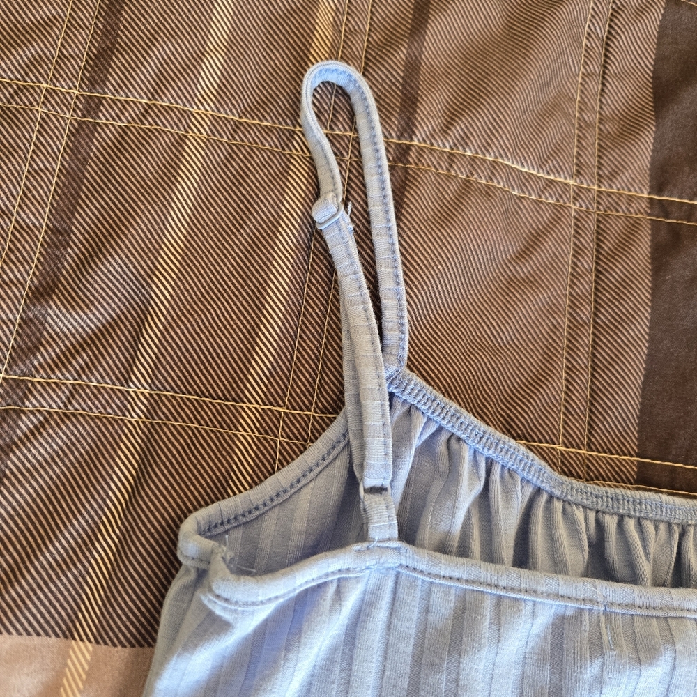 Streetwear Society Ribbed Baby Blue Mini Dress Adjustable Strap NWT WOMENS Small - Picture 12 of 12